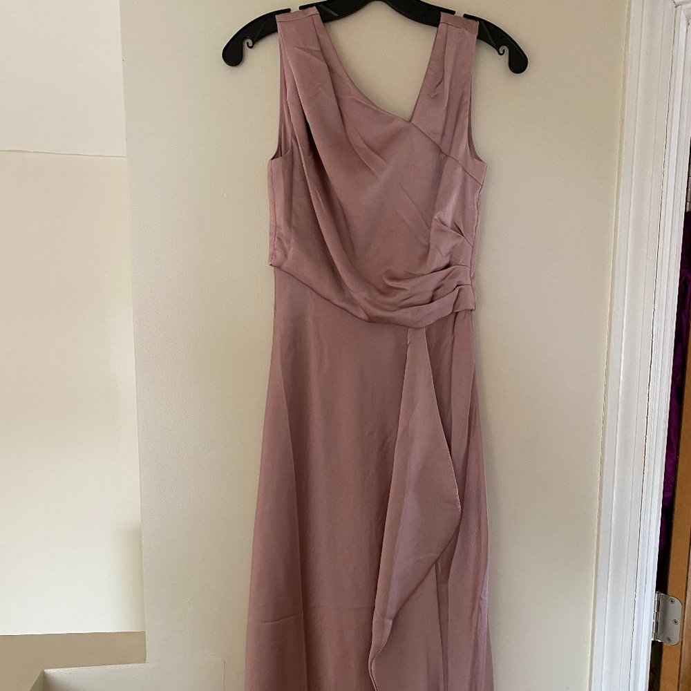 BHLDN pink silk Alston dress